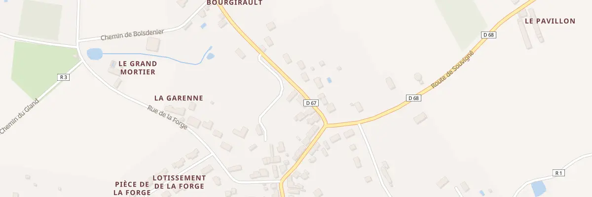 Plan du 17 Rue de Bourgirault à Courcelles-de-Touraine