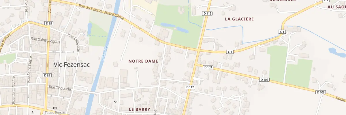 Plan du 26 Rue Notre Dame à Vic-Fezensac