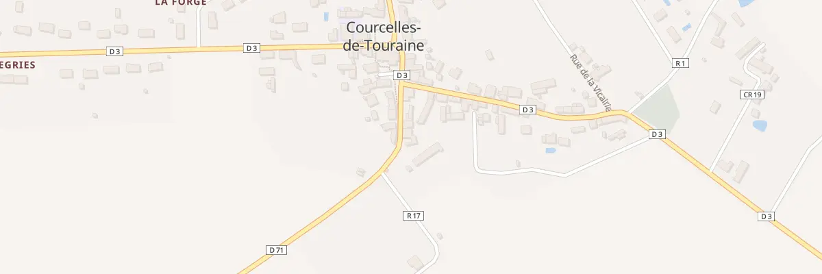 Plan du 5 Rue du Stade à Courcelles-de-Touraine