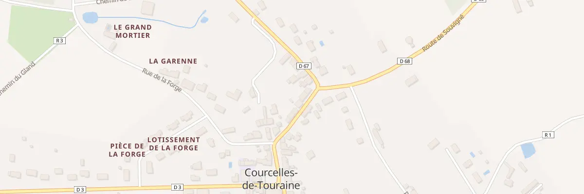 Plan du 7 Rue de Bourgirault à Courcelles-de-Touraine