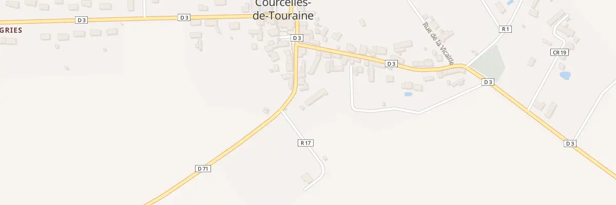 Plan du 7 Rue du Stade à Courcelles-de-Touraine
