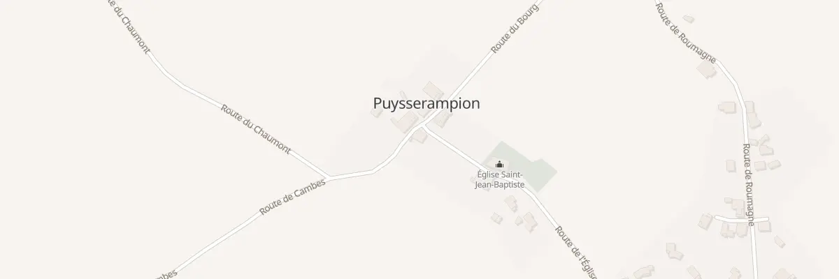 Plan du Bourg à Puysserampion