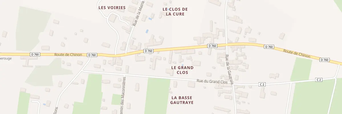 Plan du 13B Rte de Chinon à Anché
