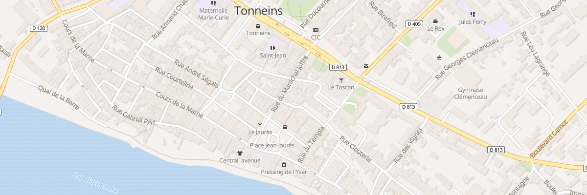 Plan du 1 Pl E Herriot à Tonneins