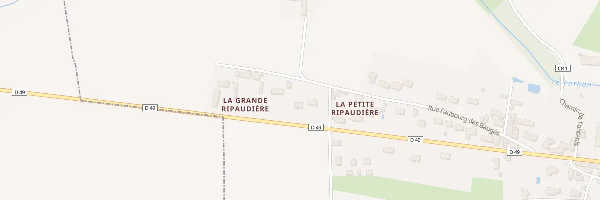Plan du 21 Rue Fbg des Bauges à Savigné-sur-Lathan