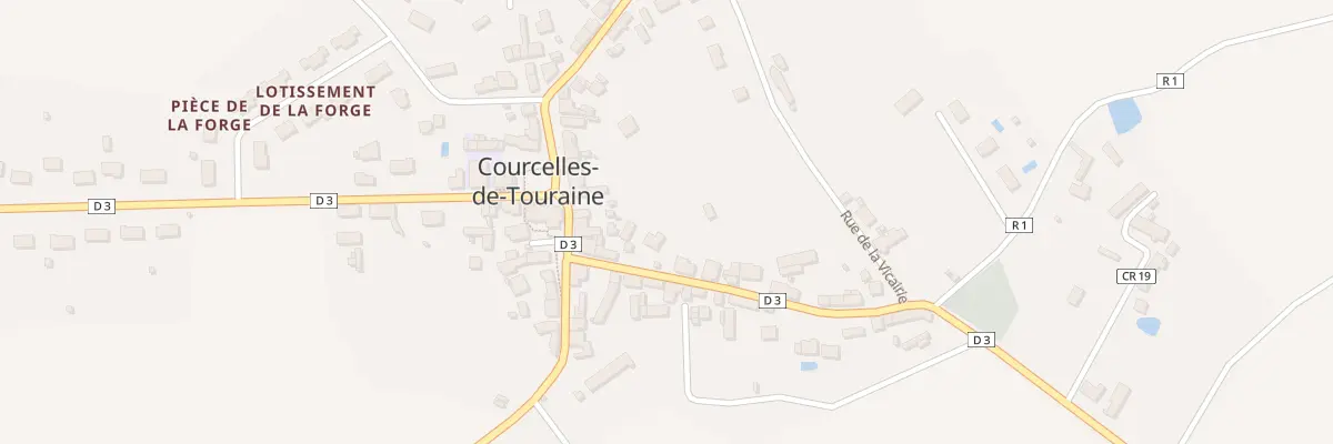 Plan du 5 Gr Grande Rue à Courcelles-de-Touraine