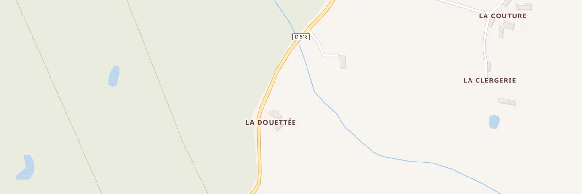 Plan du 10 La Douetee à Marchemaisons