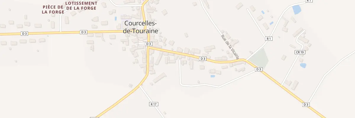 Plan du 10 Gr Grande Rue à Courcelles-de-Touraine