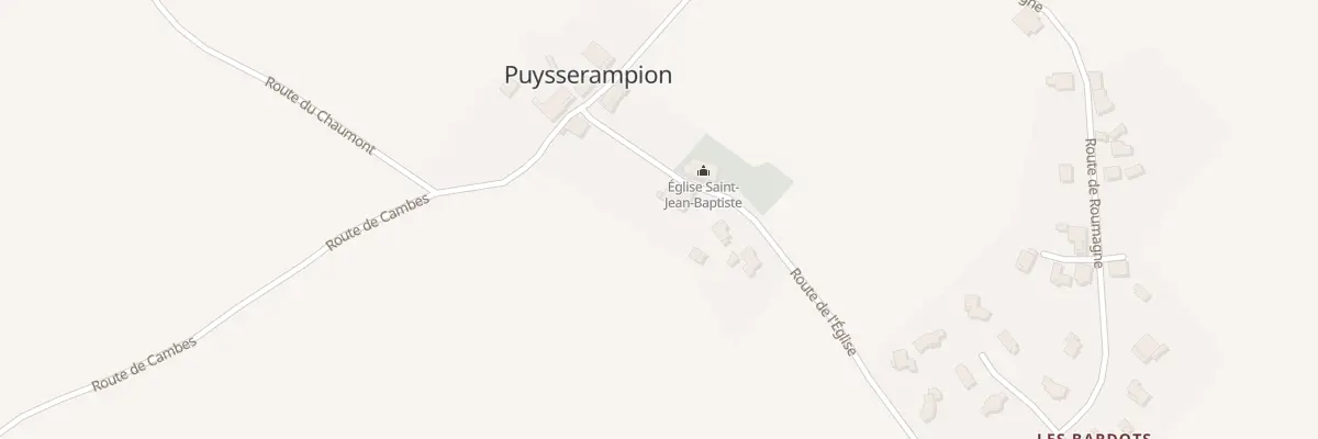 Plan du 152 Le Bourg à Puysserampion