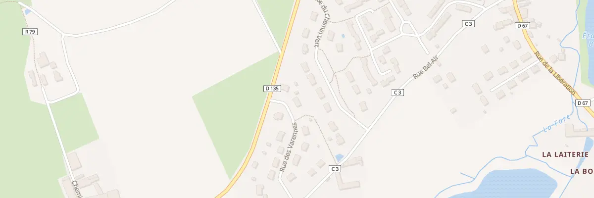 Plan du 3 Rue des Varennes à Villiers-au-Bouin