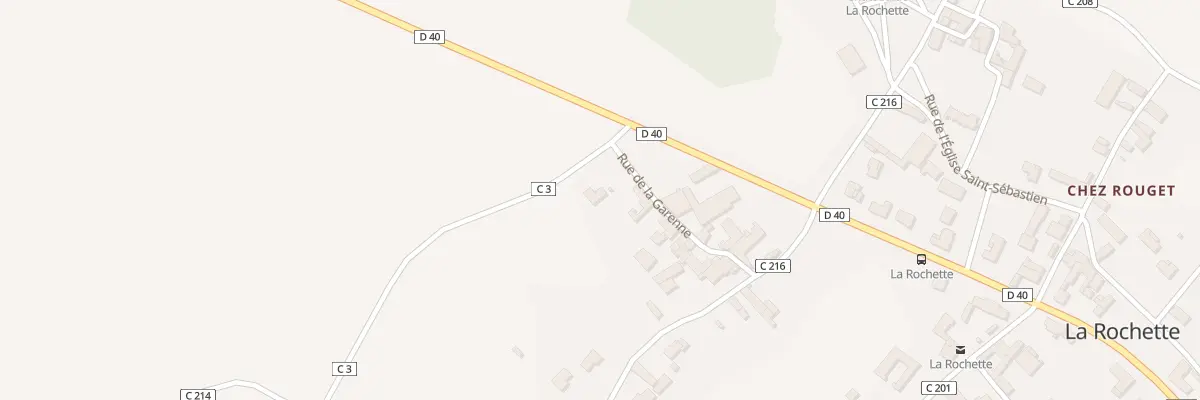 Plan du 53 Rte des Carrières à La Rochette