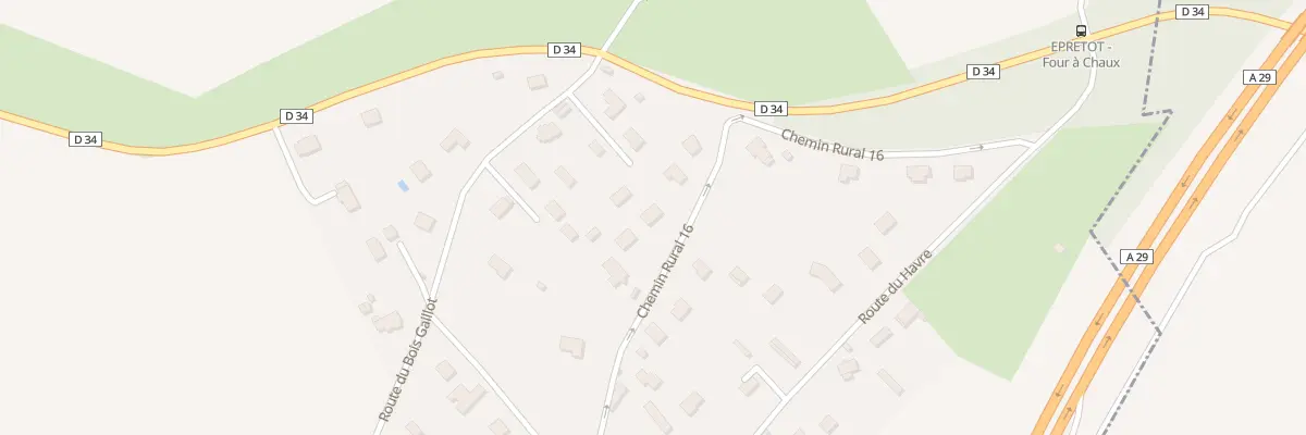 Plan du 227 Cr 16 à Épretot