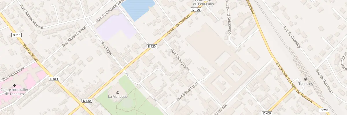 Plan du 8 Rue Lavauguyon à Tonneins