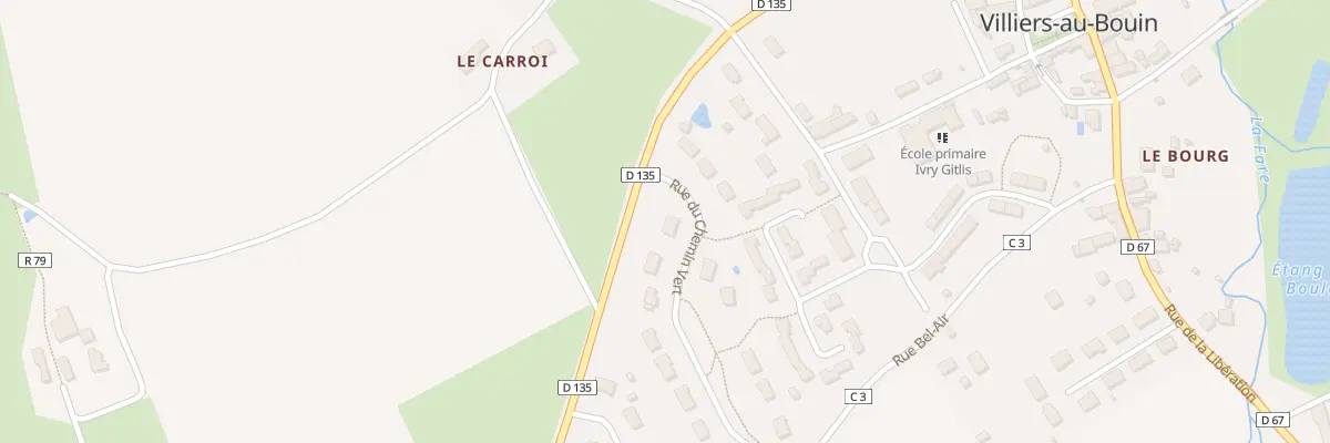 Plan du 2 Rue du Chemin Vert à Villiers-au-Bouin