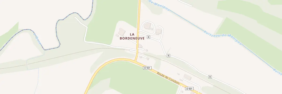 Plan du 46 Rte de Vopillon à Mouchan