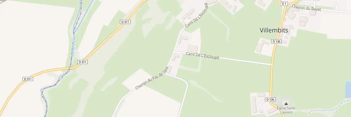 Plan du 10 Cami de l’Escloupe à Villembits
