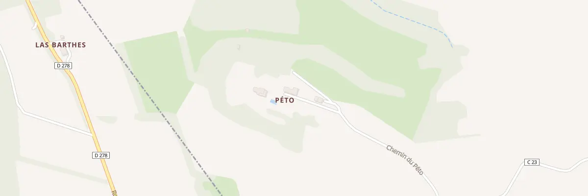Plan du 356 Chem du Peto à Larressingle