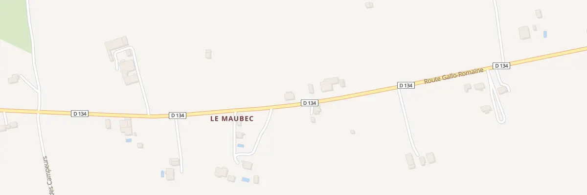 Plan du 1343 Rte Gallo-romaine à Moustier