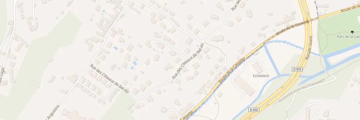 Plan du 18 Rue des Côteaux de Bel Air à Biard