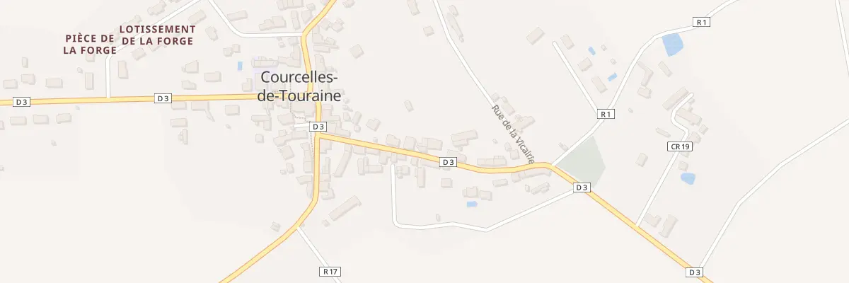 Plan du 13 Gr Grande Rue à Courcelles-de-Touraine