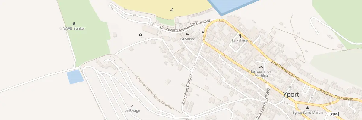 Plan du 9 Rue Metzinger à Yport