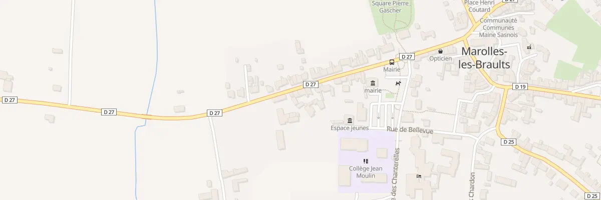 Plan du 43 Rue du Général de Gaulle à Marolles-les-Braults