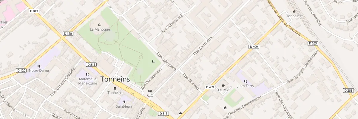 Plan du 59 Rue Gambetta à Tonneins