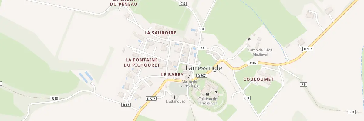 Plan du 5024 Au Barry à Larressingle