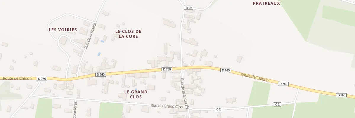 Plan du 8 Rte de Chinon à Anché