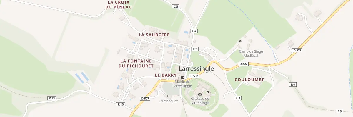 Plan du 5024B Au Barry à Larressingle