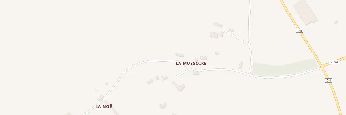 Plan de La Mussoire à Brullemail