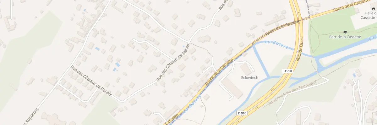 Plan du 13Q Rue des Côteaux de Bel Air à Biard