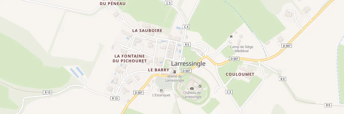 Plan du 5023 Au Barry à Larressingle
