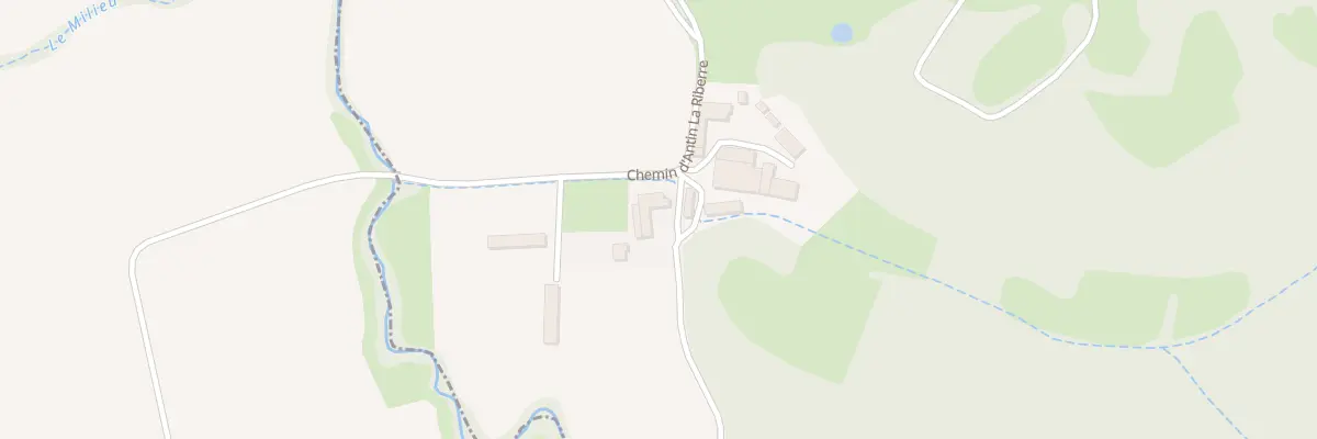 Plan de La Telaziere à Bernadets-Debat