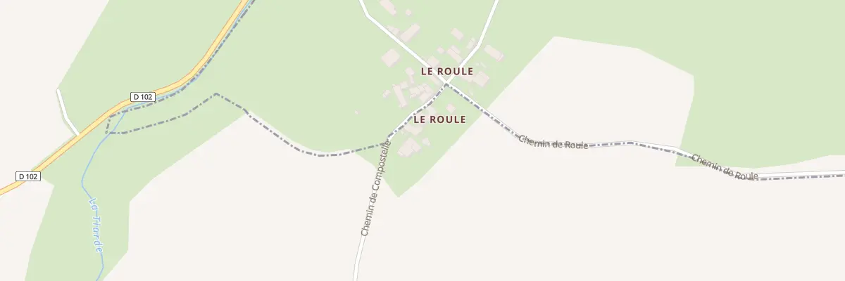 Plan du 5 Che de Compostelle à Couture