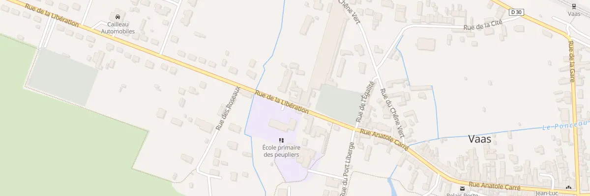 Plan du 2 Rue de la Liberation à Vaas