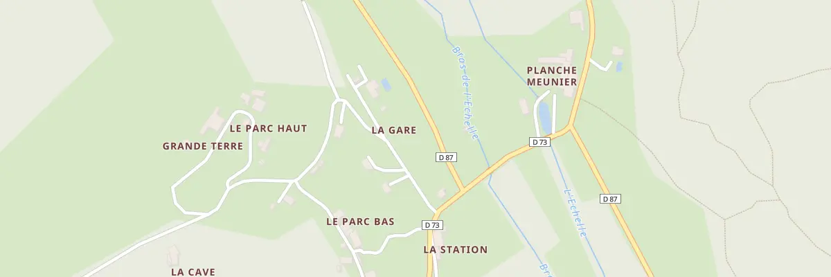 Plan du Parc Bas à Sers
