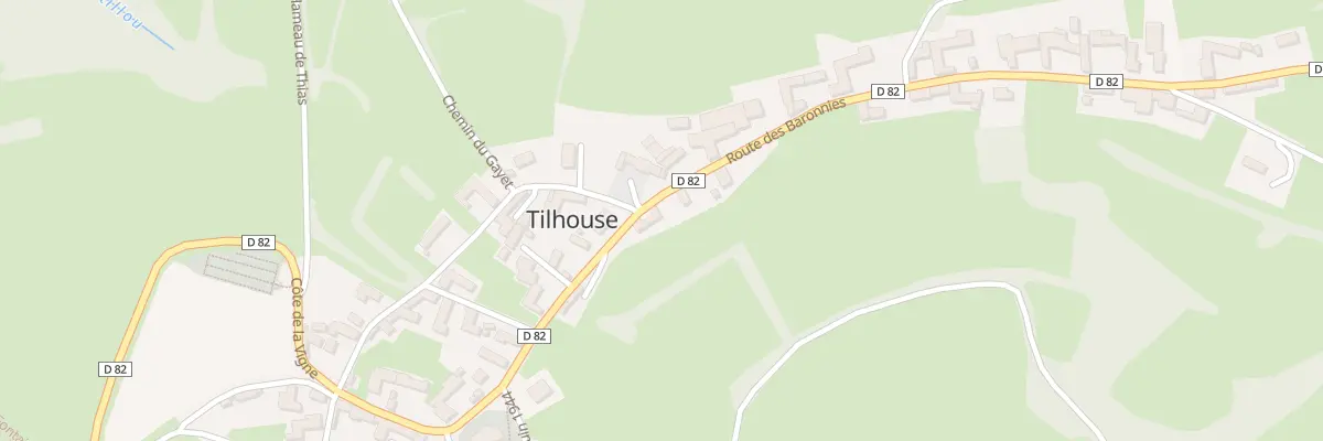 Plan du 24 Rte des Baronnies à Tilhouse