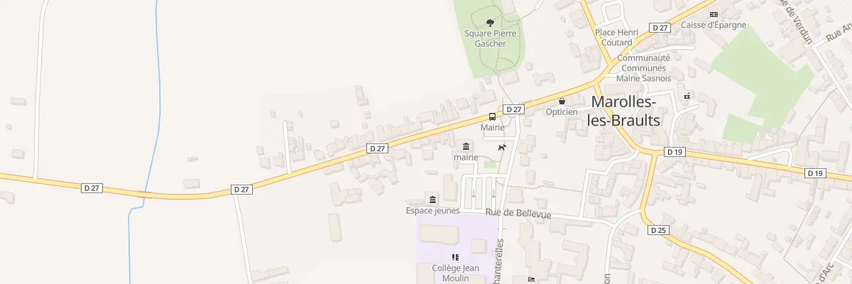 Plan du 25 Rue du Général de Gaulle à Marolles-les-Braults