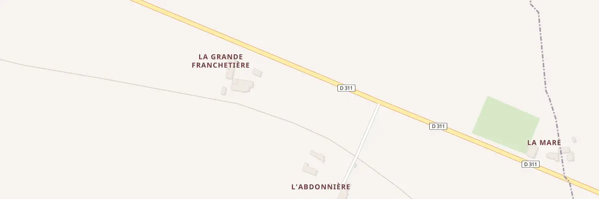 Plan du 2 La Grande Franchetiere à Vezot