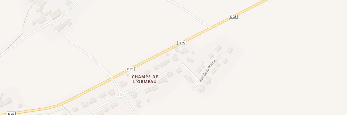 Plan du 37 Rue du Champ de l’Ormeau à Romagne