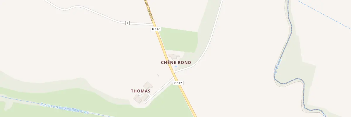 Plan du 3437 Rte de Condom à Lannes
