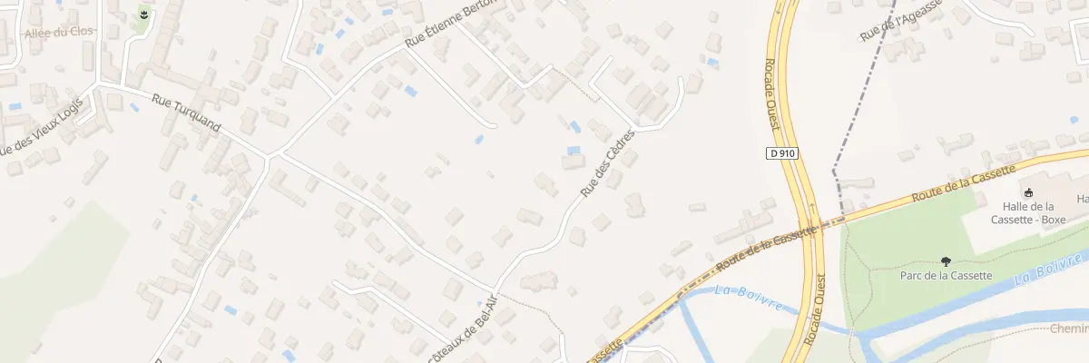 Plan du 7 Rue des Cèdres à Biard