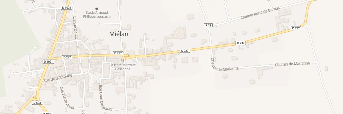 Plan du 28 Rue Saint-Jean à Miélan