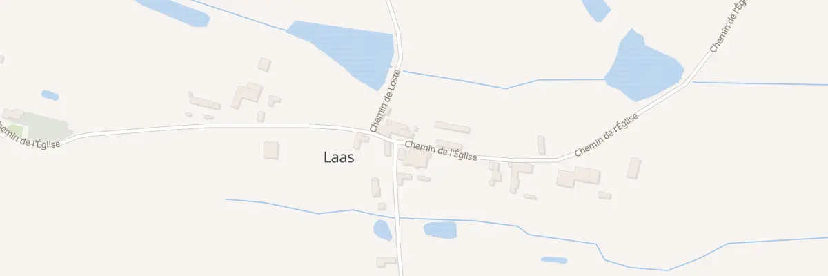 Plan du 14 Chem de l’Église à Laas
