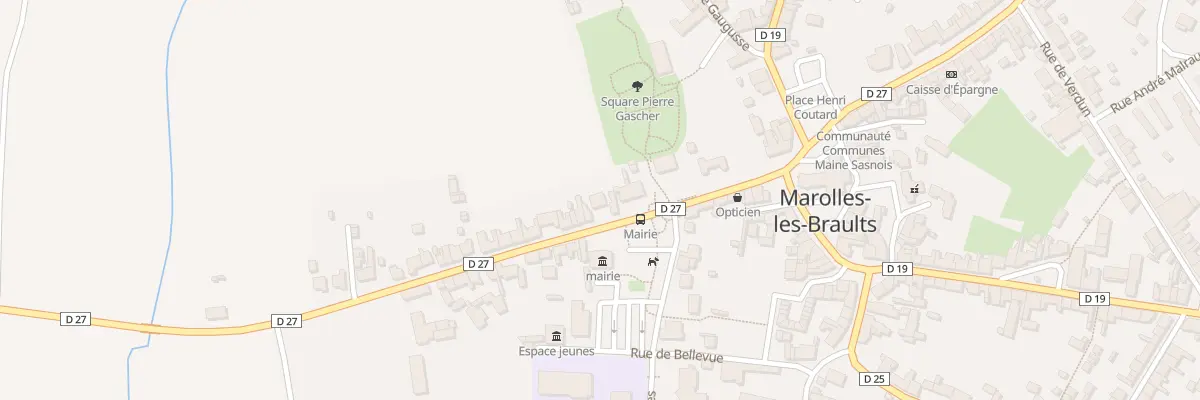 Plan du 6 Rue du Général de Gaulle à Marolles-les-Braults