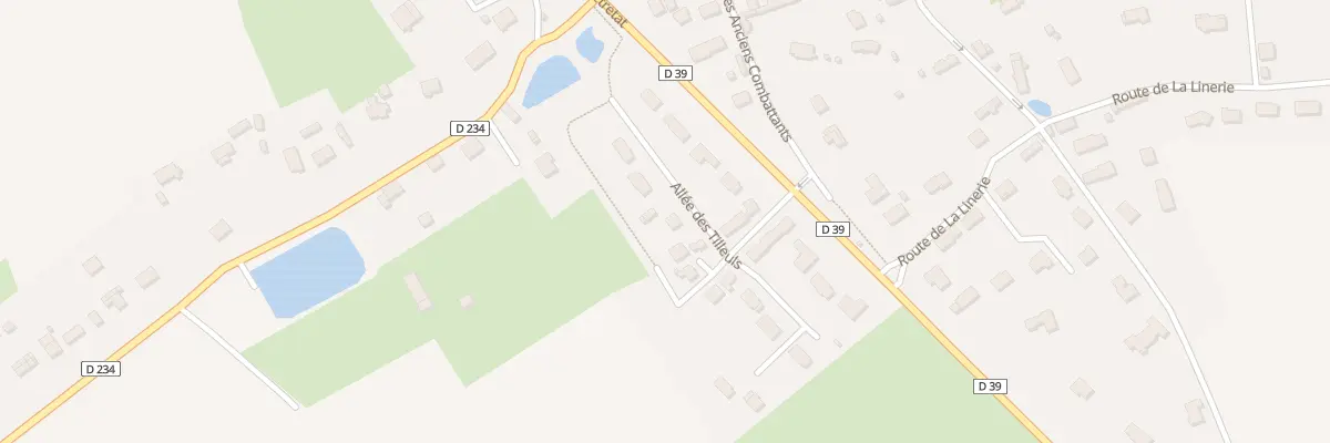 Plan du 7 All des Tilleuls à Étainhus