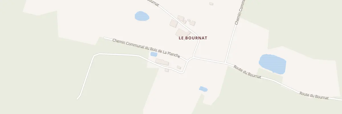 Plan du 23 Le Bournat à Saint-Étienne-de-Puycorbier