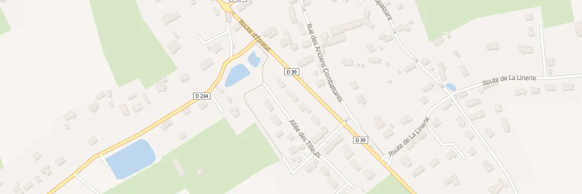 Plan du 3 All des Tilleuls à Étainhus