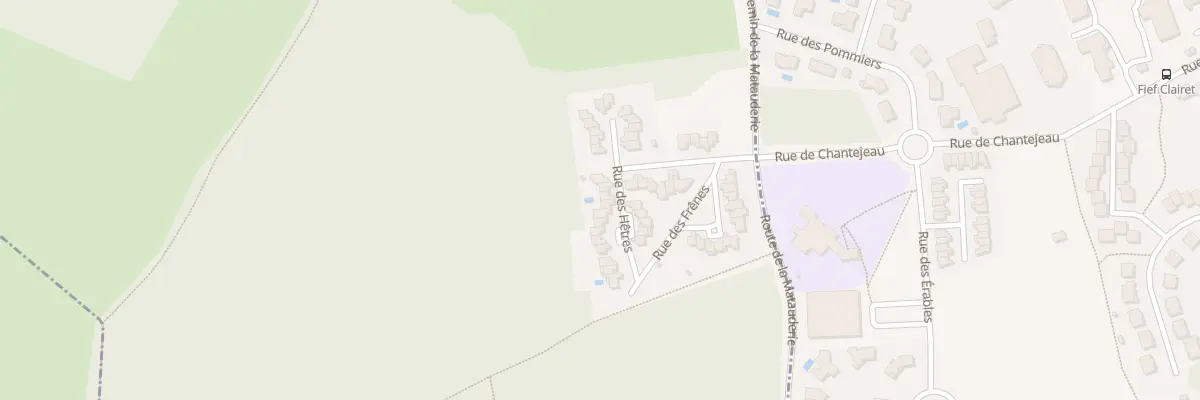 Plan du 50 Rue des Hêtres à Poitiers